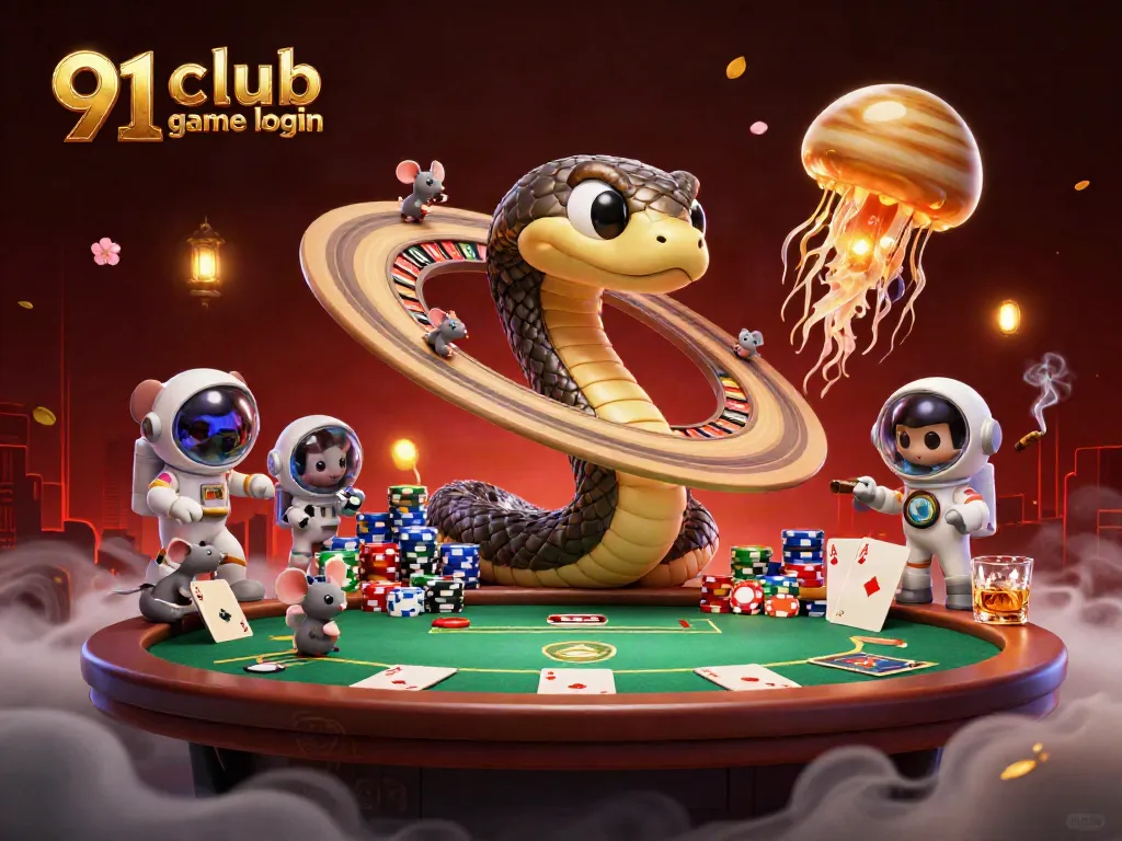 Place bets at 91 club game login with vibrant cartoon characters in a dynamic casino scene.