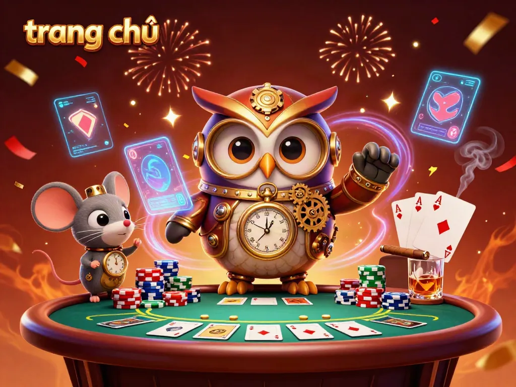 Engage in thrilling gameplay at the trang chủ online casino, featuring vibrant 3D illustrations and rich color.