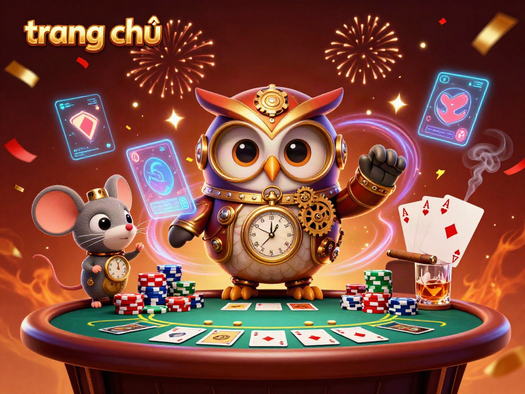 Engage in thrilling gameplay at the trang chủ online casino, featuring vibrant 3D illustrations and rich color.