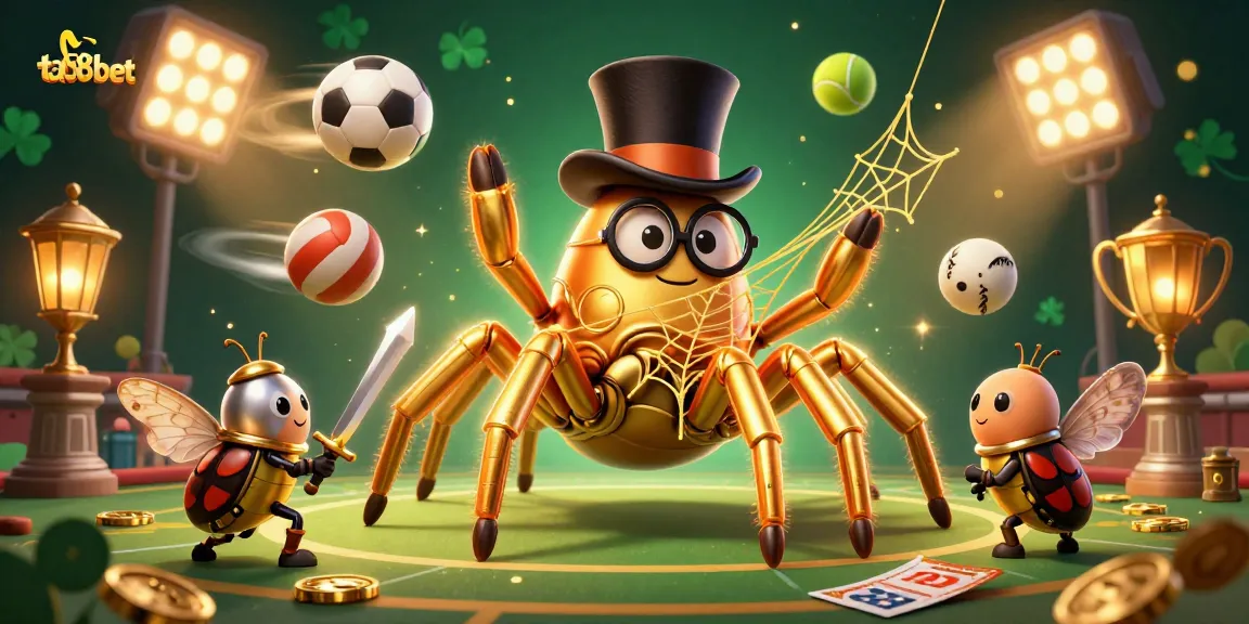 Experience thrilling gameplay with ta88bet as a giant golden tarantula spins winning webs in a vibrant casino