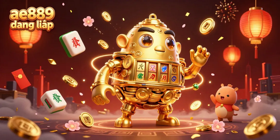 Engage in the thrilling world of ae889 đăng nhập with vibrant casino elements and dynamic 3D characters.