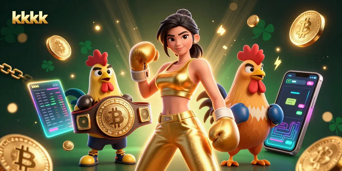 Experience thrilling gaming action at kkkk with a powerful woman and championship rooster!