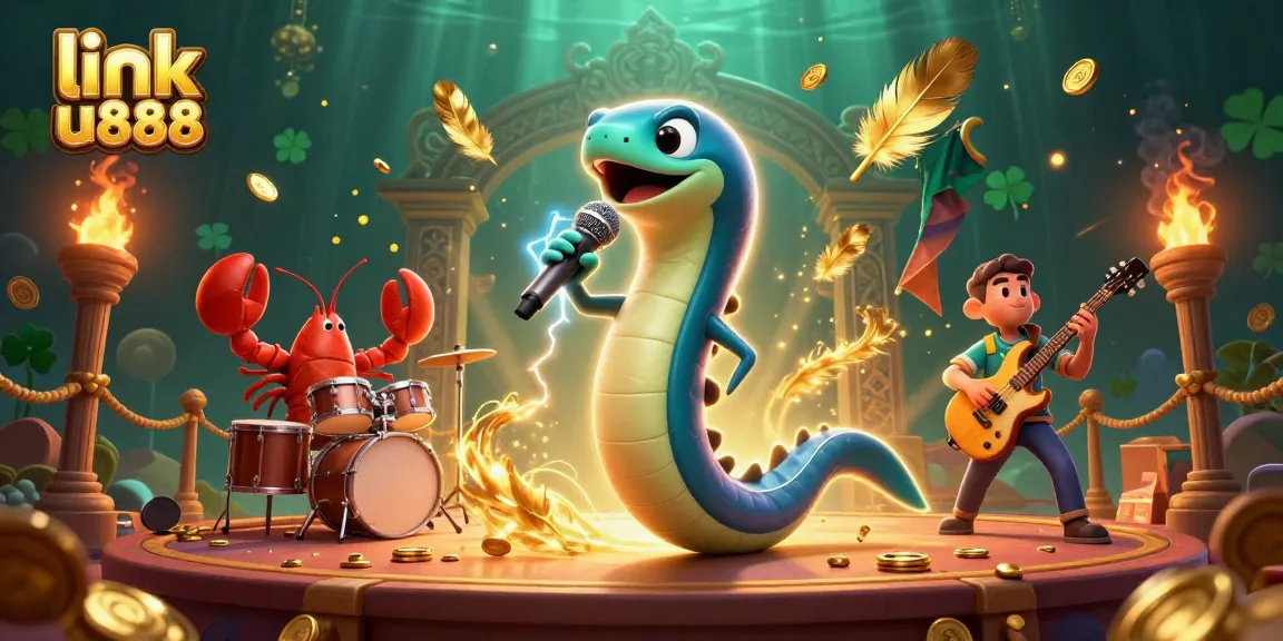 Engage with vibrant link u888 casino action, showcasing electrifying underwater performances of a DJ eel, lobsters, and seahorses.