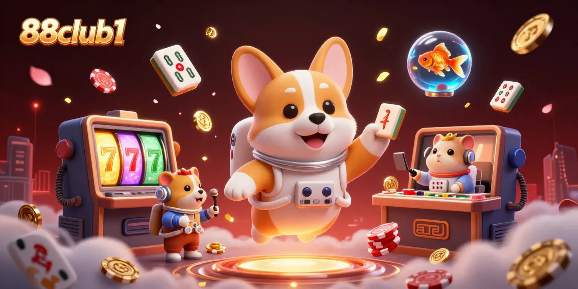 Engage in thrilling gaming adventures at 88club1 with vibrant slot elements and 3D characters!