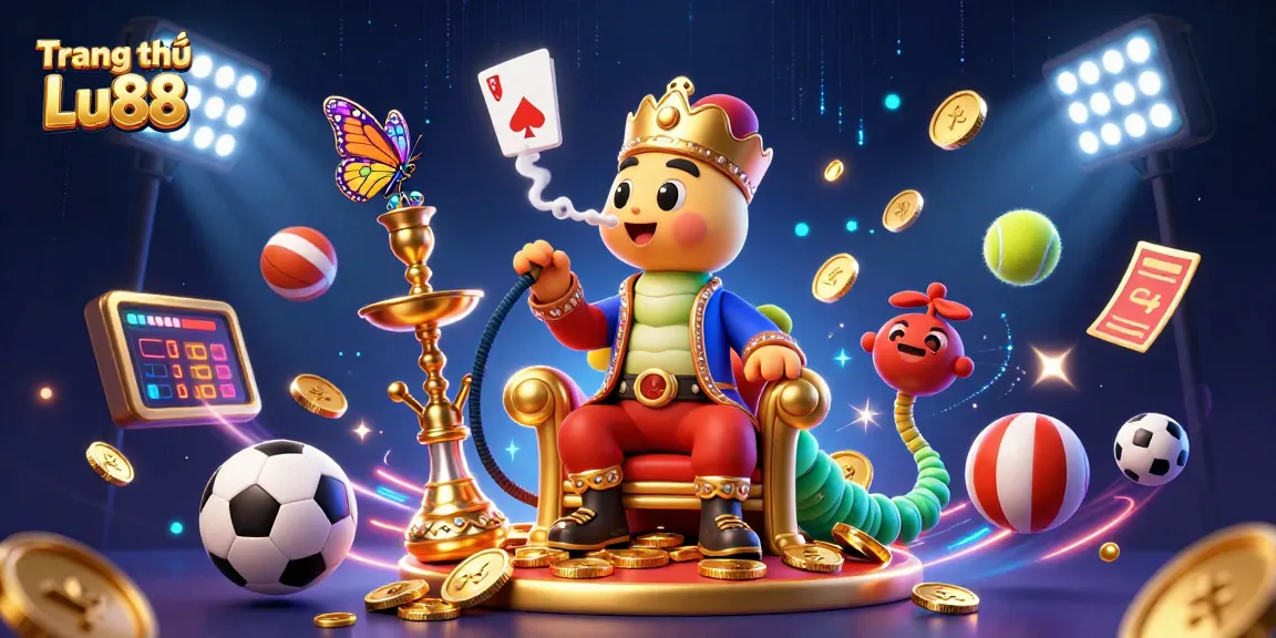 Experience thrilling bets with Trang chủ Lu88, showcasing dynamic sports elements and rich, vibrant visuals.