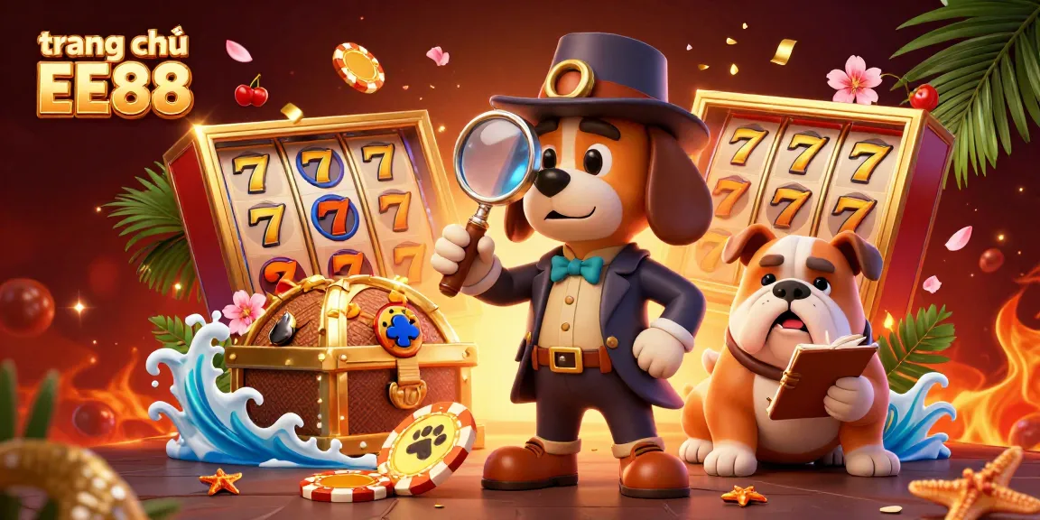 Experience the vibrant world of gambling with trang chủ EE88, featuring rich slot reels and a dynamic casino scene.