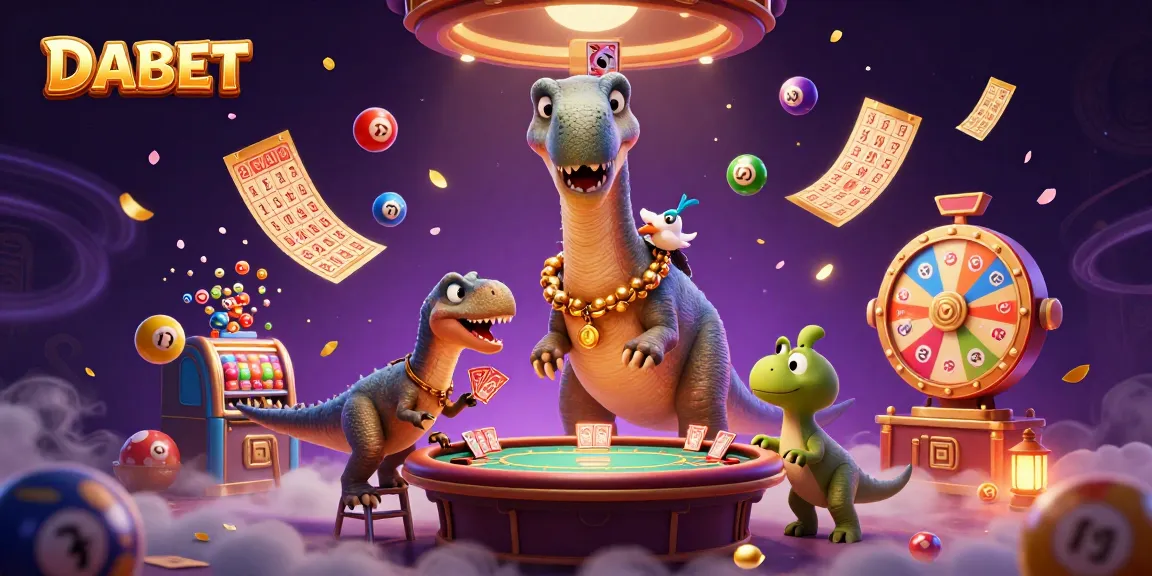 DABET engages players with a lively 3D casino scene showcasing vibrant games and interactive elements