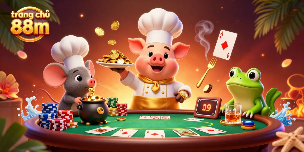 Experience the vibrant gaming scene at trang chủ 88m featuring lively characters and rich casino elements.