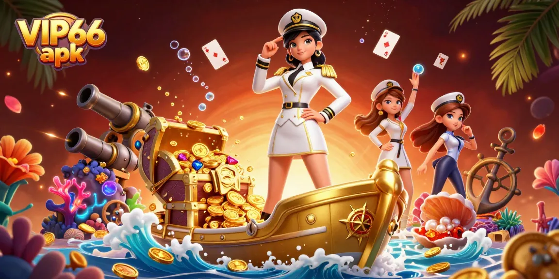 Win big with the VIP66 apk in an exciting ocean-themed gambling scene.