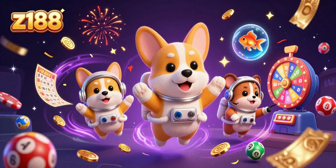 Win big with z188 at the vibrant space casino featuring dynamic gaming elements and fun characters!