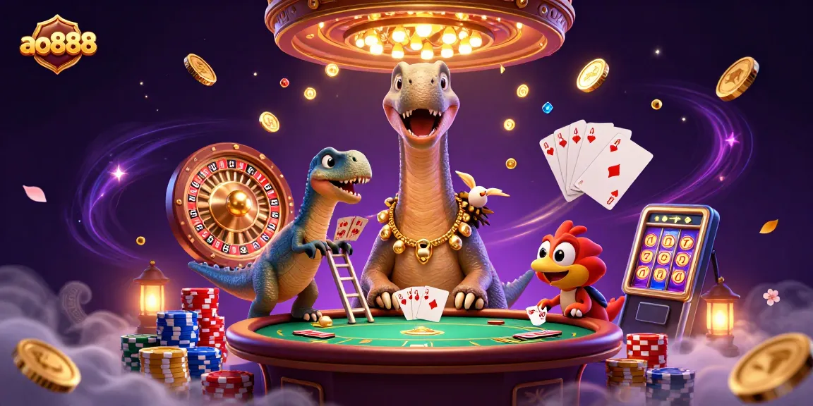 Experience ao888's vibrant casino atmosphere with luxurious gameplay and dynamic action elements.