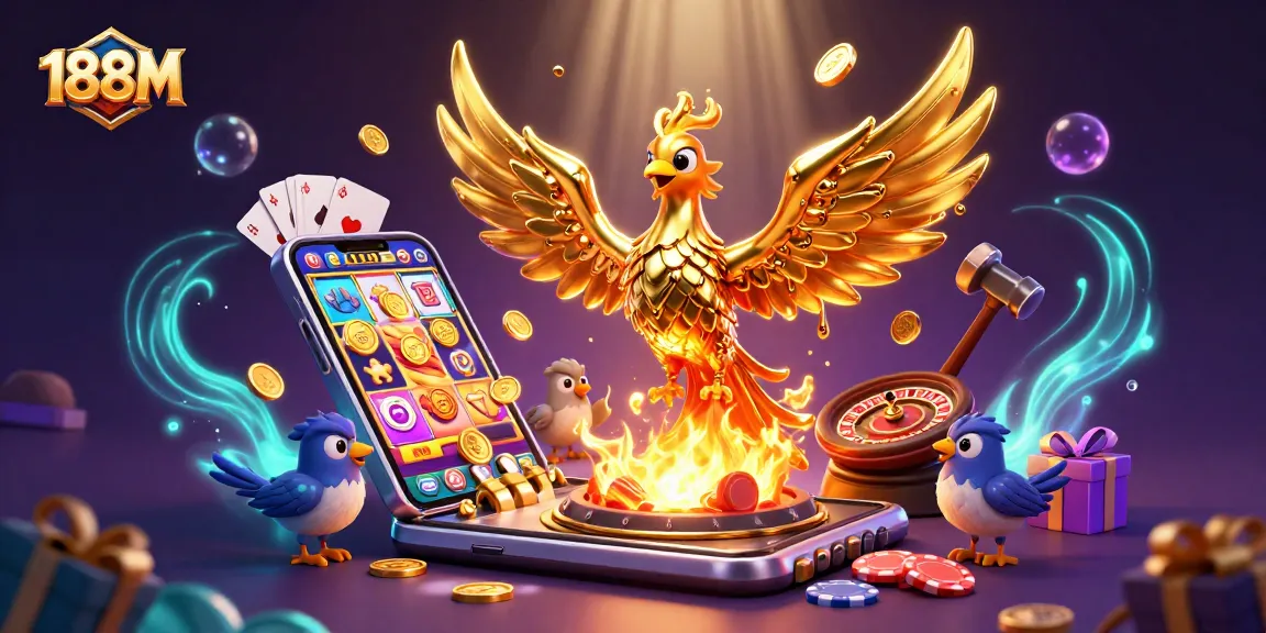 Join the excitement of winning at 188M with dynamic casino games and vibrant golden coins.