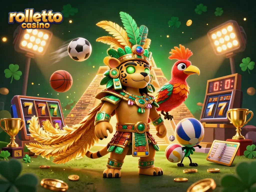 Experience the thrill of rolletto casino with vibrant 3D games, slots reels, and lively atmosphere.