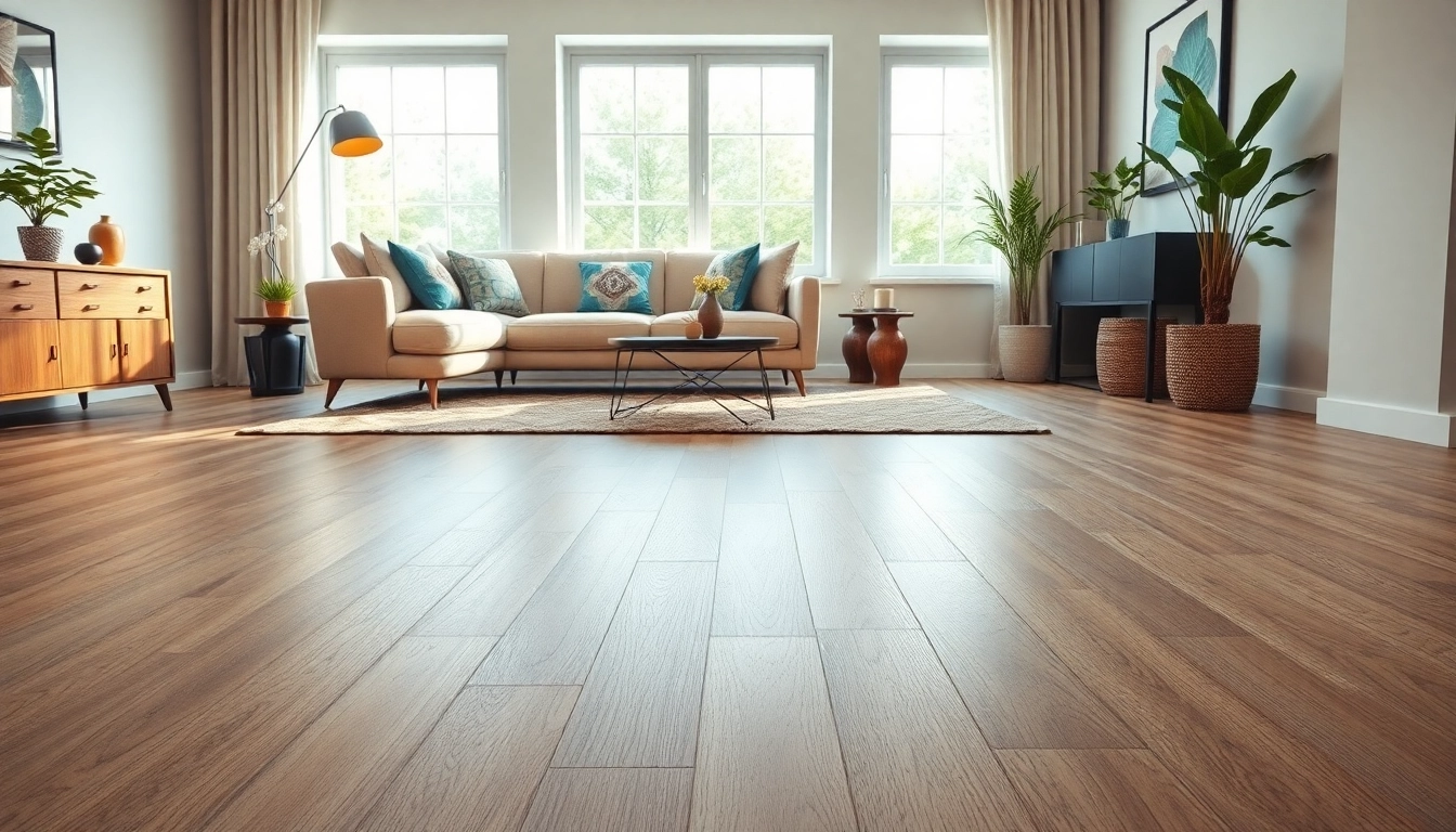 Transform your space with waterproof vinyl flooring in an inviting living room setting.