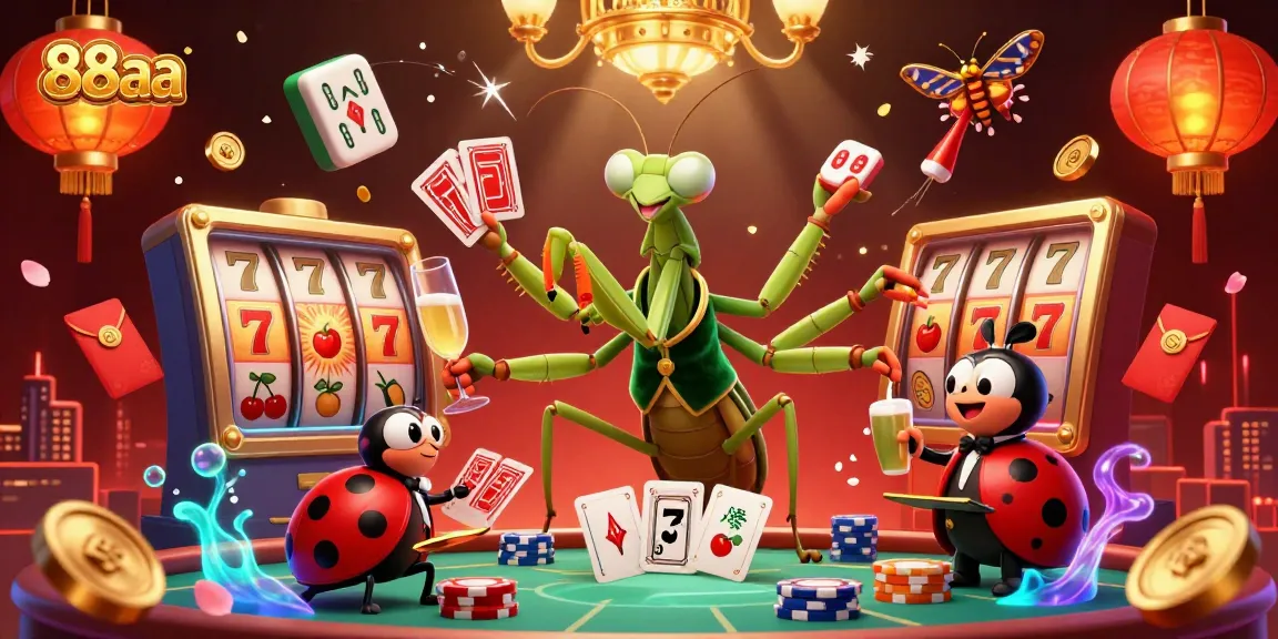 Experience thrilling gameplay at 88aa with a dynamic casino atmosphere featuring vibrant characters and engaging elements.