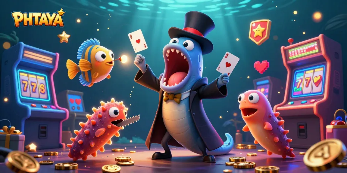 PHTAYA features vibrant casino scene with bioluminescent eel and immersive magic act.