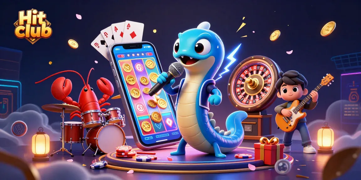 Hit club showcases an underwater casino stage scene with vibrant characters and engaging gaming elements.
